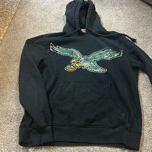 Retro Philadelphia Eagles hoodie, adult S, Kelly green logo